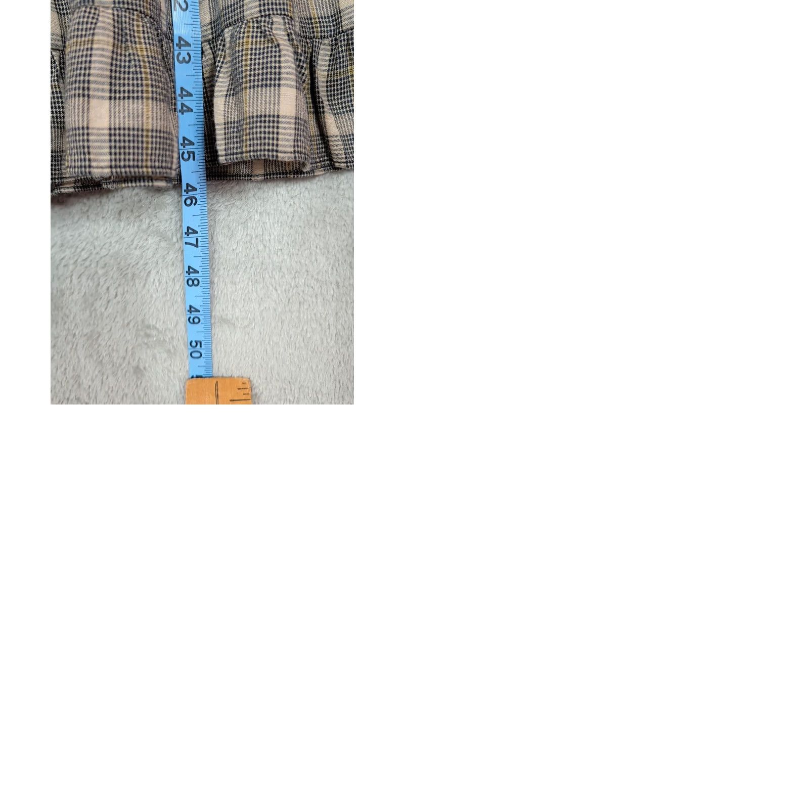 Vintage VINTAGE Womens City Triangles Midi Dress Brown Plaid Basque Waist Zipper Square Neck Sleeveless Cottagecore Prairie 70s Womens Size L / US 10 / IT 46 - 10 Thumbnail