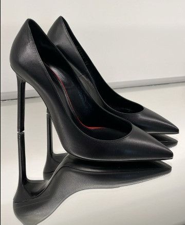 Saint Laurent Paris o1b1hav110525 Anja Leather Pumps in Black Size US 9 / IT 39 - 1 Preview
