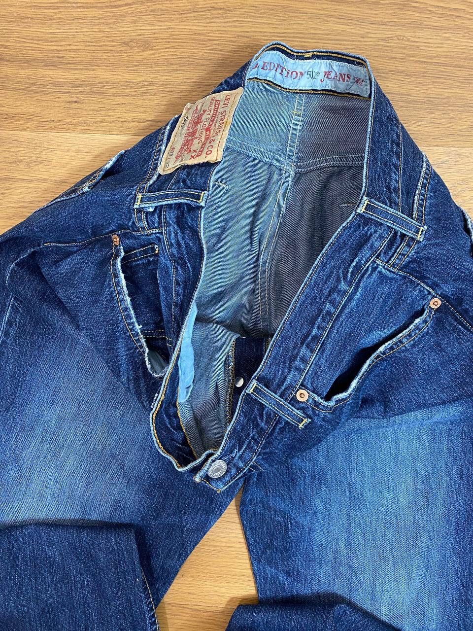 Levi's Mens Blue Vintage Y2K Low Rise Bootcut Jeans With Size US 38 / EU 54 - 9 Thumbnail