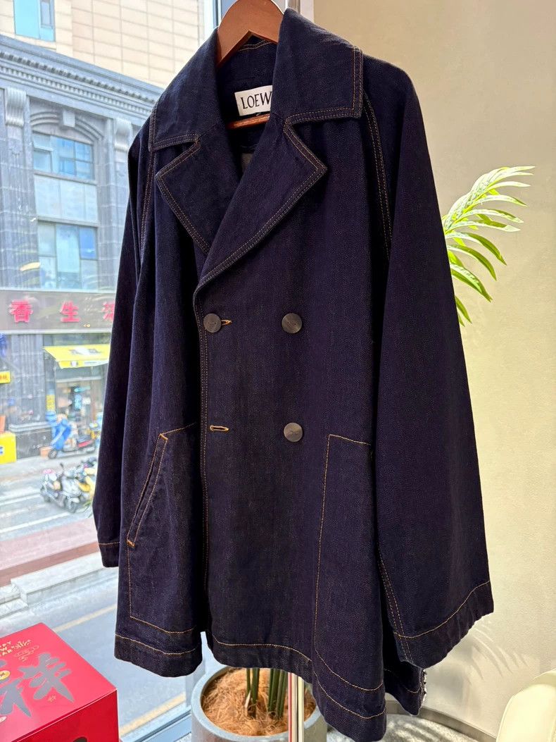 Loewe LOEWE Dark blue denim jacket Size 4XL / US 24-26 - 3 Thumbnail