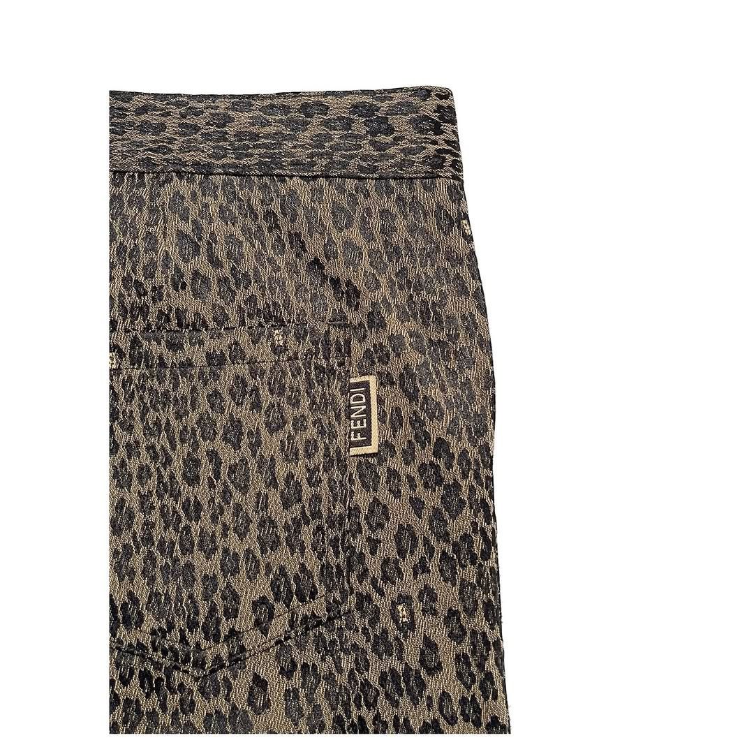 Fendi Vintage FENDI Leopard Pants Size 30" / US 8 / IT 44 - 4 Thumbnail