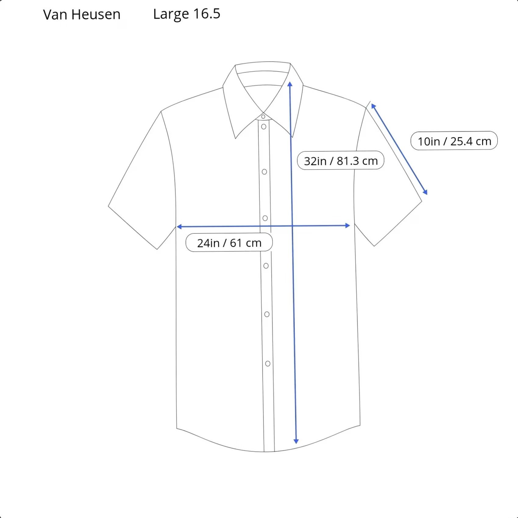 Van Heusen Van Heusen Mens Short Sleeve Oxford Button Down Shirt, Large, Yellow, 16 1/2, Cotton Blend, Polyester - 2-Day Shipping Size US L / EU 52-54 / 3 - 7 Thumbnail