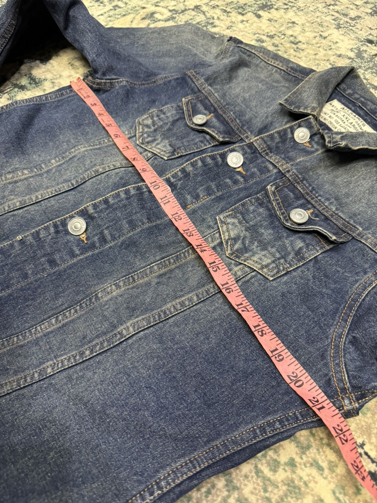 Allsaints ALLSAINTS STONE WASHED DENIM JACKET Size US L / EU 52-54 / 3 - 8 Thumbnail