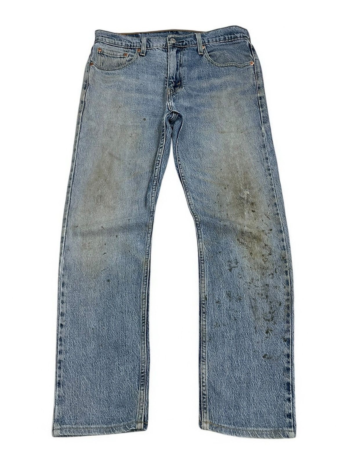 Levi's Levis 502 Y2K Distressed Mud Dirty Light Blue Wash Size US 30 / EU 46 - 1 Thumbnail
