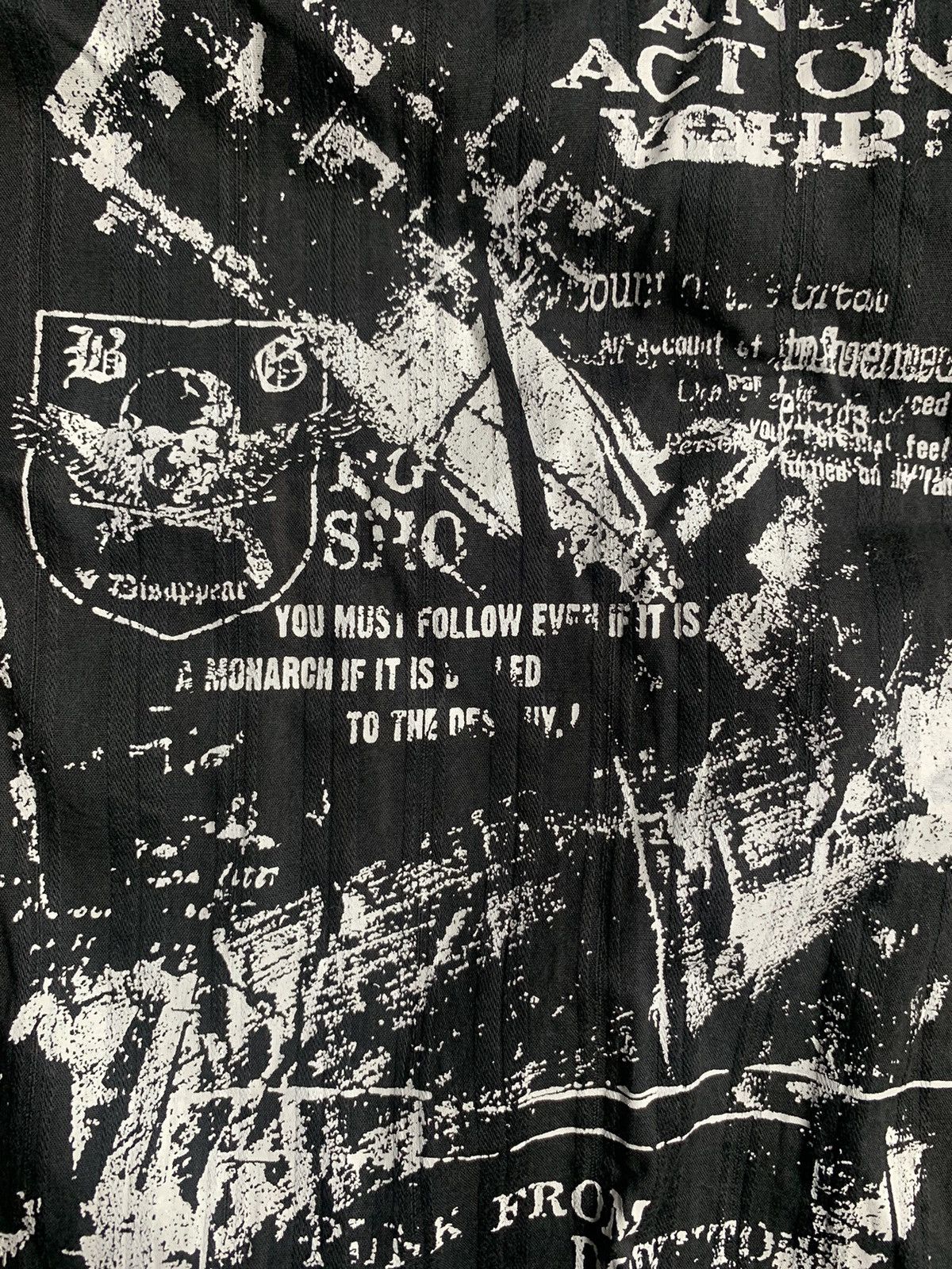 Japanese Brand 2000s Bernings Sho Poem Skull Shirt Size US M / EU 48-50 / 2 - 4 Thumbnail
