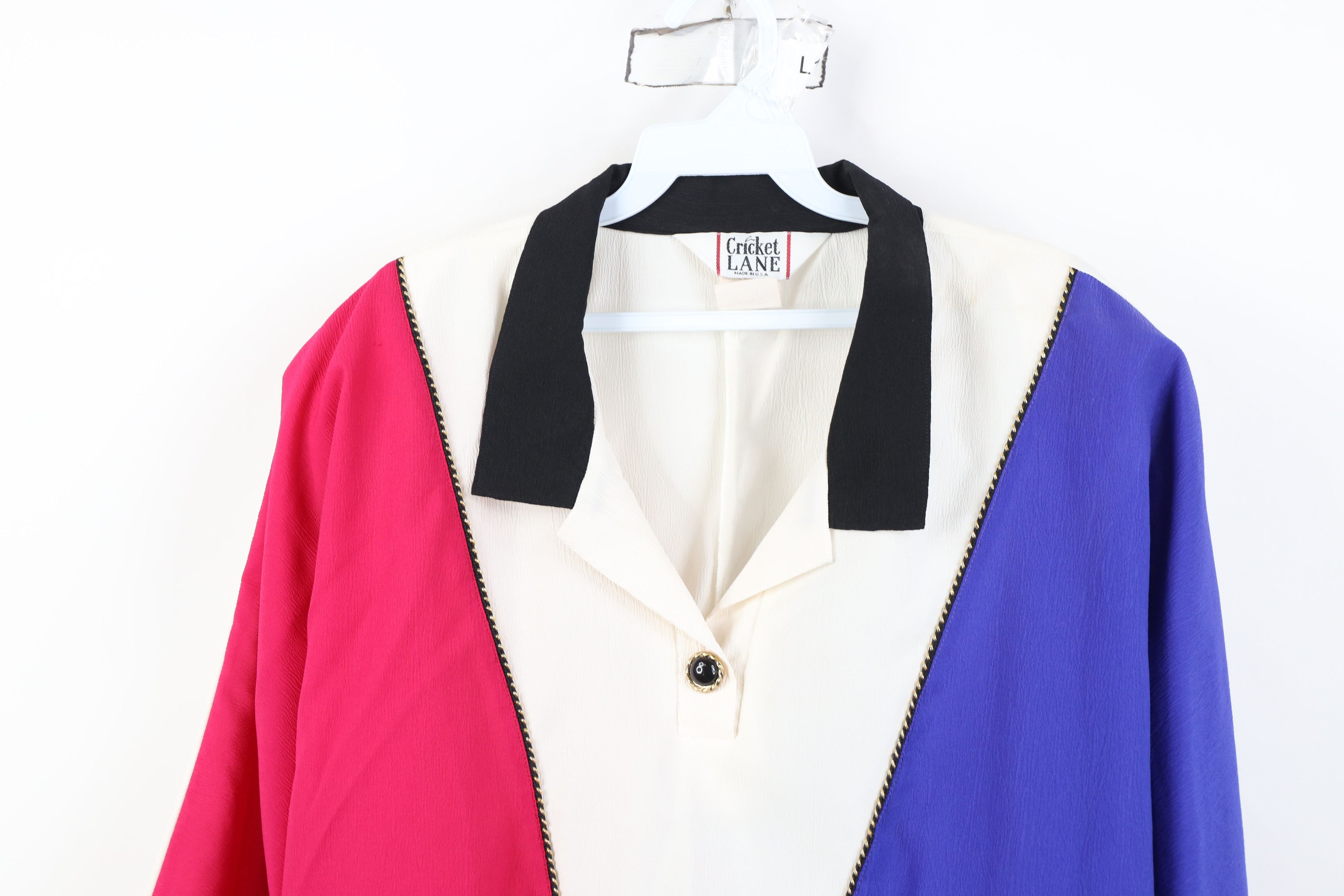 Vintage Vintage 90s Streetwear Lightweight Pullover Polo Shirt USA Size 3XL / US 20-22 - 2 Thumbnail