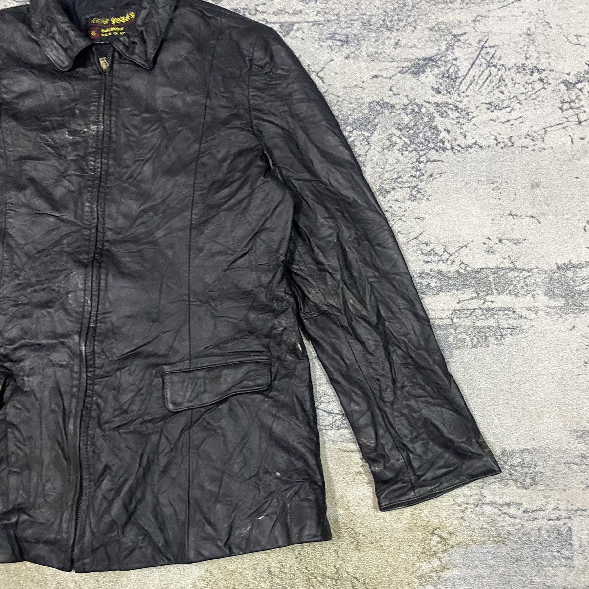 Genuine Leather × Vintage Vintage Shin Young Leather Jacket Size US M / EU 48-50 / 2 - 3 Thumbnail