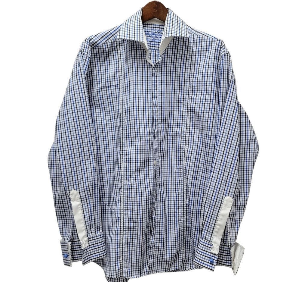 Other Allen Schwartz ABS Men's Plaid Long-Sleeves 16.5 34/35... Size US L / EU 52-54 / 3 - 3 Thumbnail