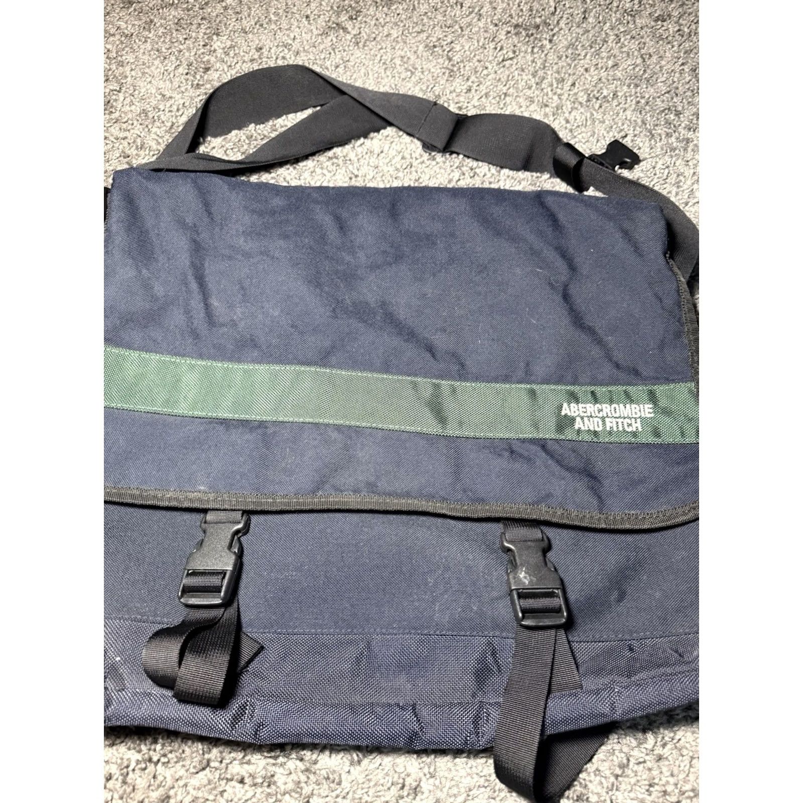 Abercrombie & Fitch Abercrombie & Fitch Vintage 90s Messenger Bag - Blue/Green Size ONE SIZE - 3 Thumbnail