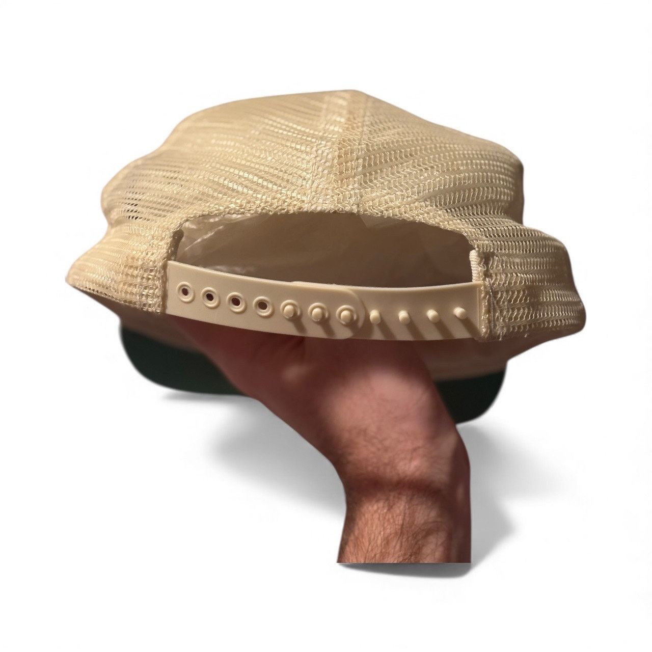 Rhude Adult RHUDE Palm Tree Quilted Satin Trucker Cap Hat Ivory Size ONE SIZE - 2 Thumbnail