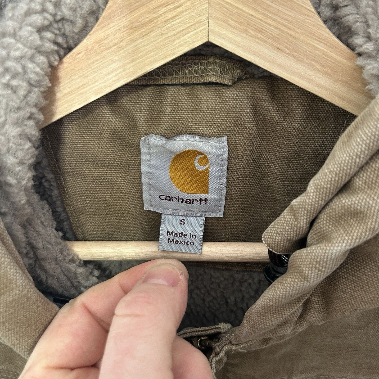 Carhartt Carhartt Sherpa-Lined Bartlett Hooded Jacket “Brown” Size US S / EU 44-46 / 1 - 14 Thumbnail