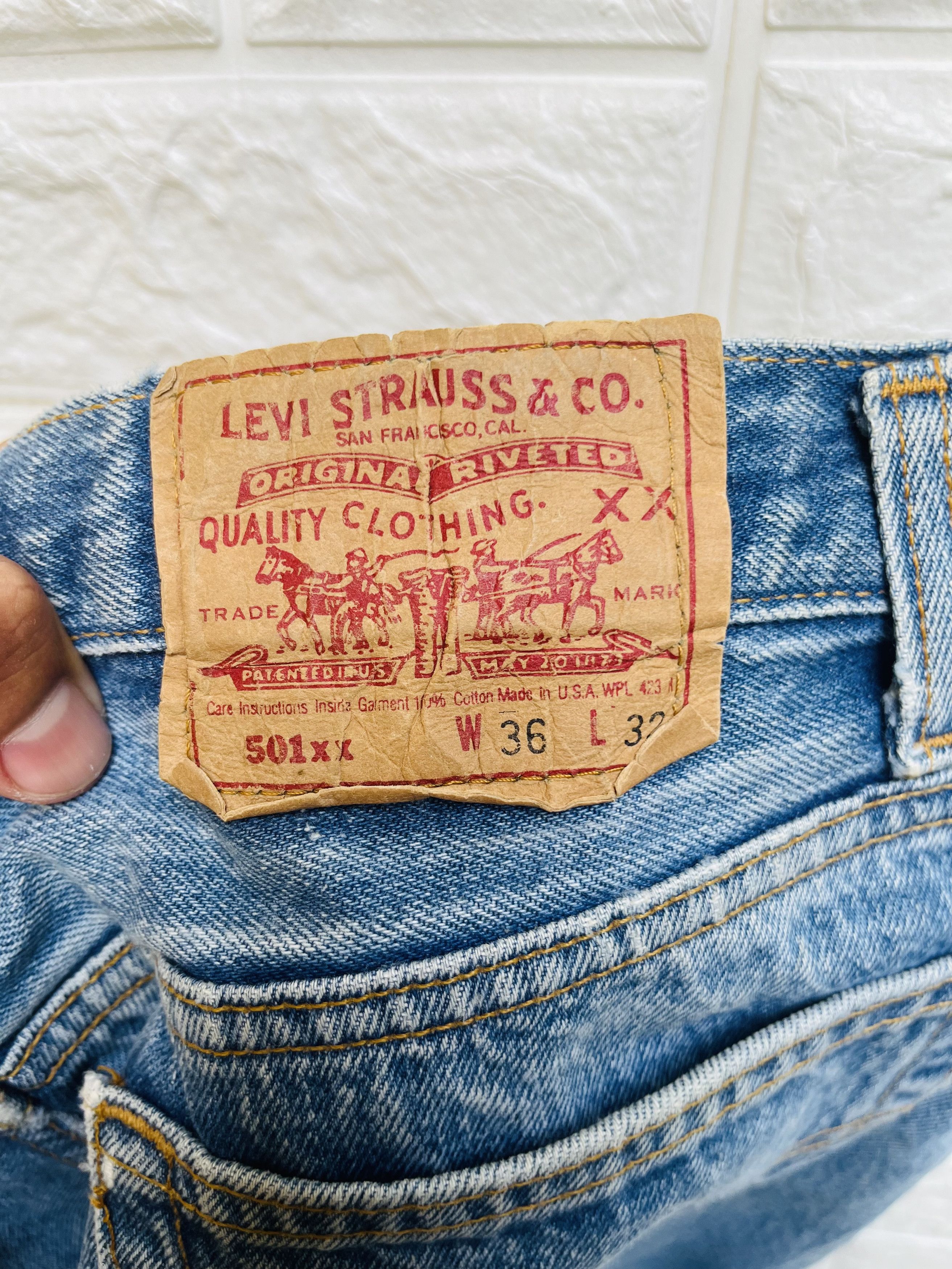 Levi's Vintage Clothing × Vintage Vintage 80s Levis Distressed JapaneseDesigner Fashion Style Size US 33 - 11 Thumbnail