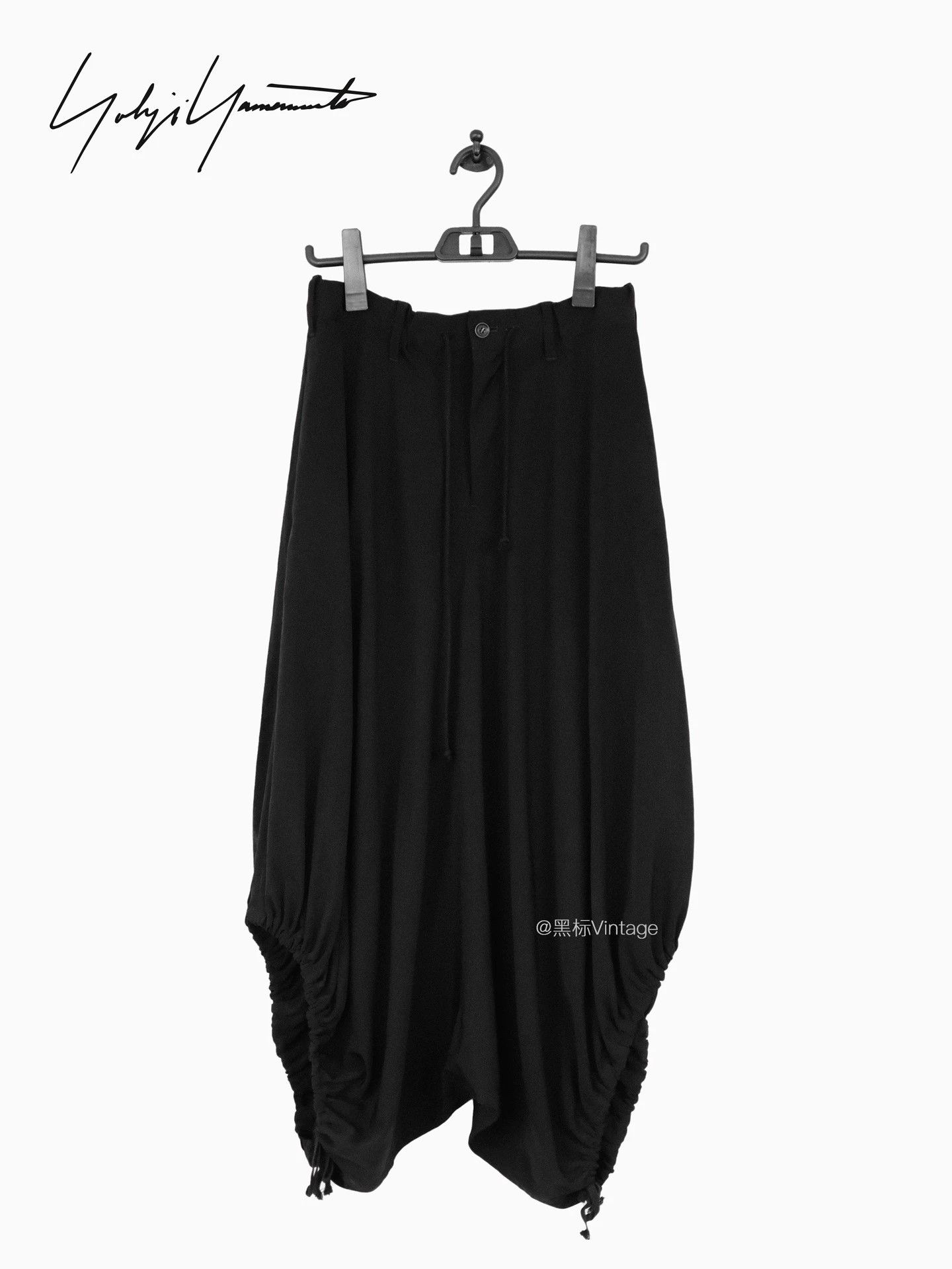 Yohji Yamamoto Yohji Yamamoto 19SS Vtg Triacetate Wide-Leg Pants Unisex Size 26" / US 2 / IT 38 - 1 Thumbnail