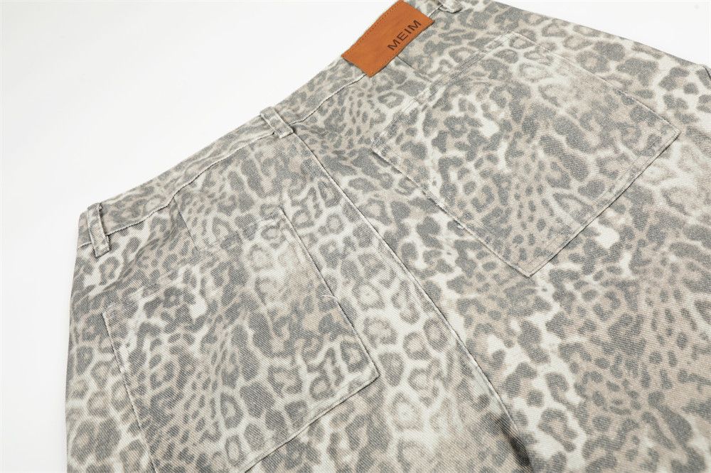 Vintage Men's retro punk distressed washed leopard scimitar pants Size US 32 / EU 48 - 5 Thumbnail