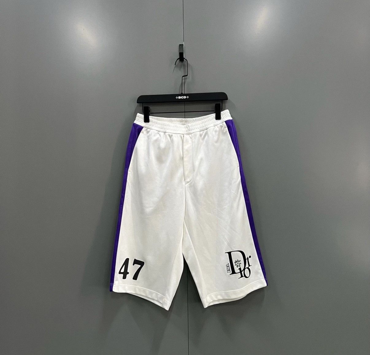 Dior Dior By Erl White Number & Letter Printed Shorts J41 Size US 32 / EU 48 - 1 Thumbnail