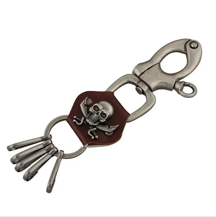 Vintage Heavy Skeleton Waist Biker Wallet Key Chain Size ONE SIZE - 4 Thumbnail