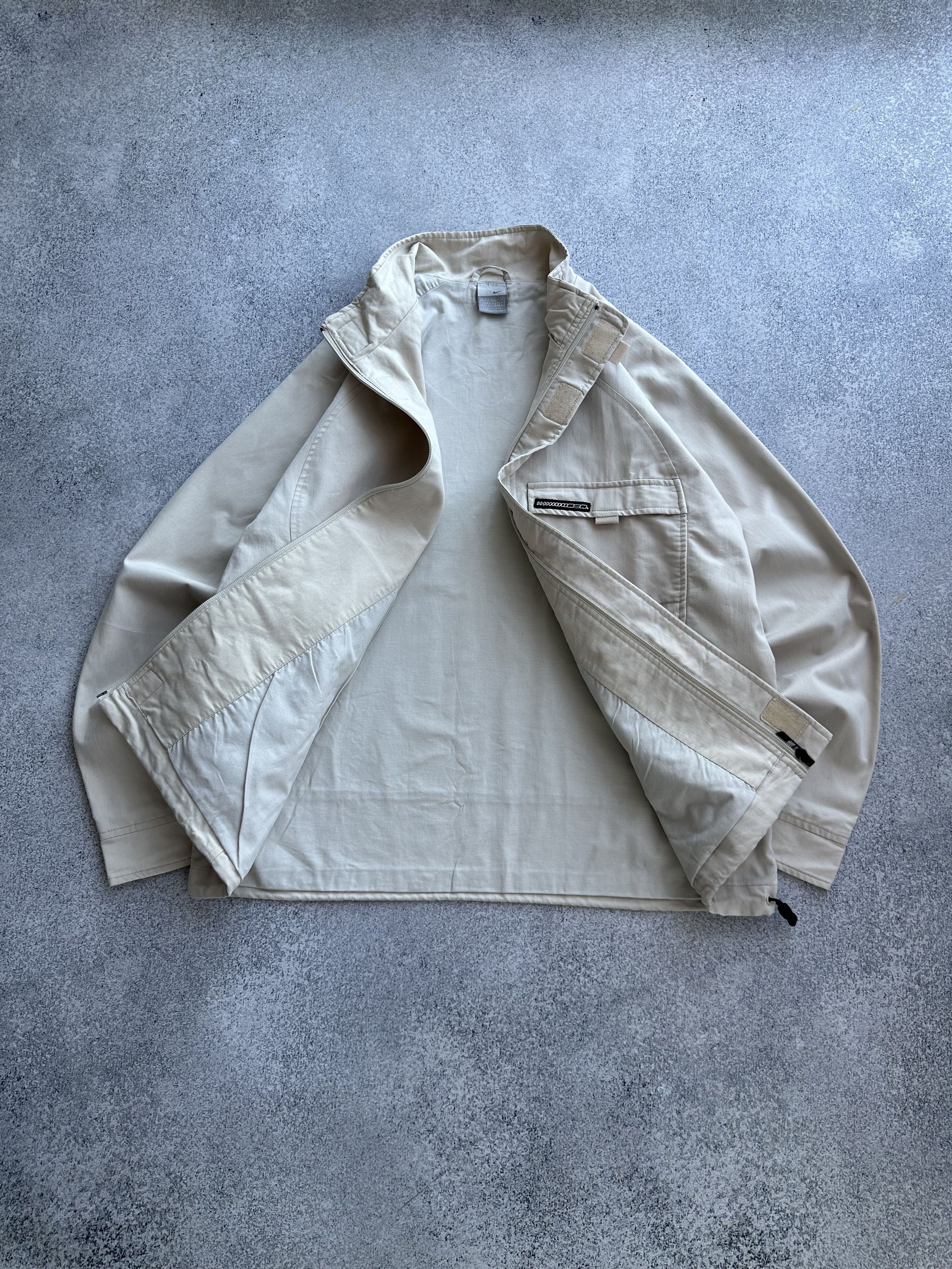 Nike × Vintage Nike Beige Vintage Heavy Cotton Classic Jacket Size US M / EU 48-50 / 2 - 8 Thumbnail