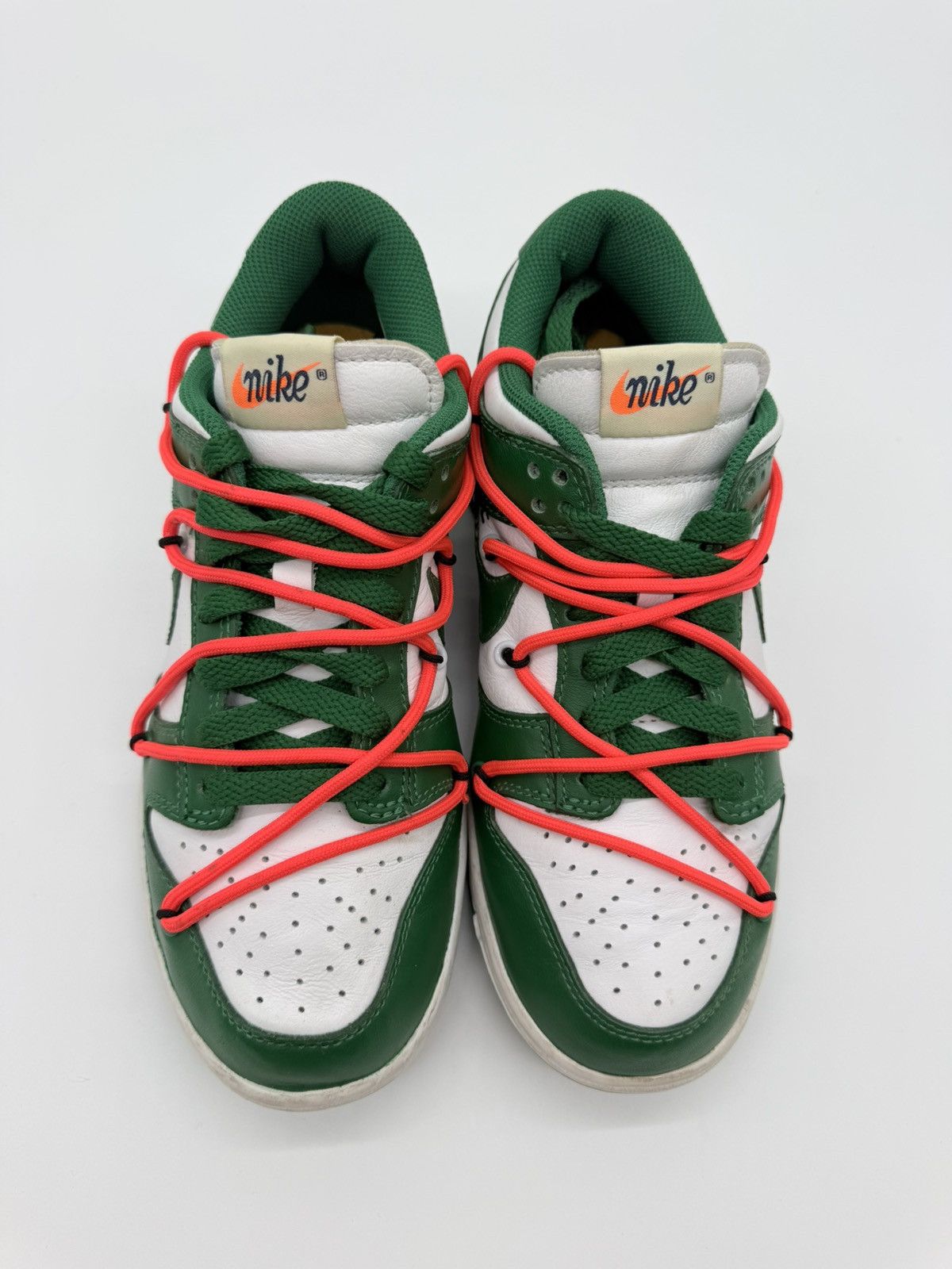 Nike × Off-White Nike Off-White Dunk Low Pine Green EU 36,5 Size US 5.5 / IT 35.5 - 3 Thumbnail