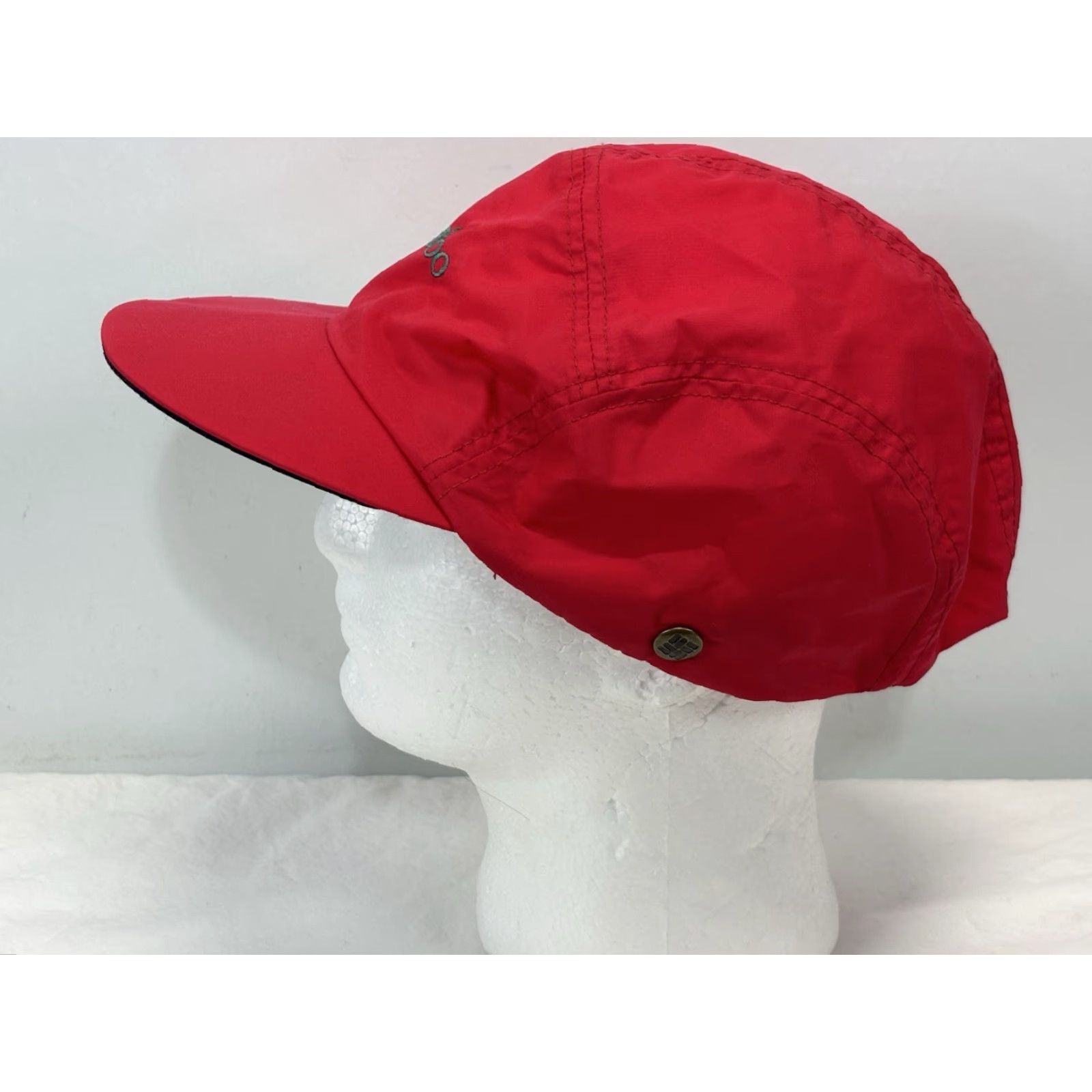 Vintage VINTAGE Columbia Bugaboo Lightweight Nylon Baseball Hat - Red - USA Made - Large Gorp 90s HIKING Hat Mens/Womens Size ONE SIZE - 3 Thumbnail