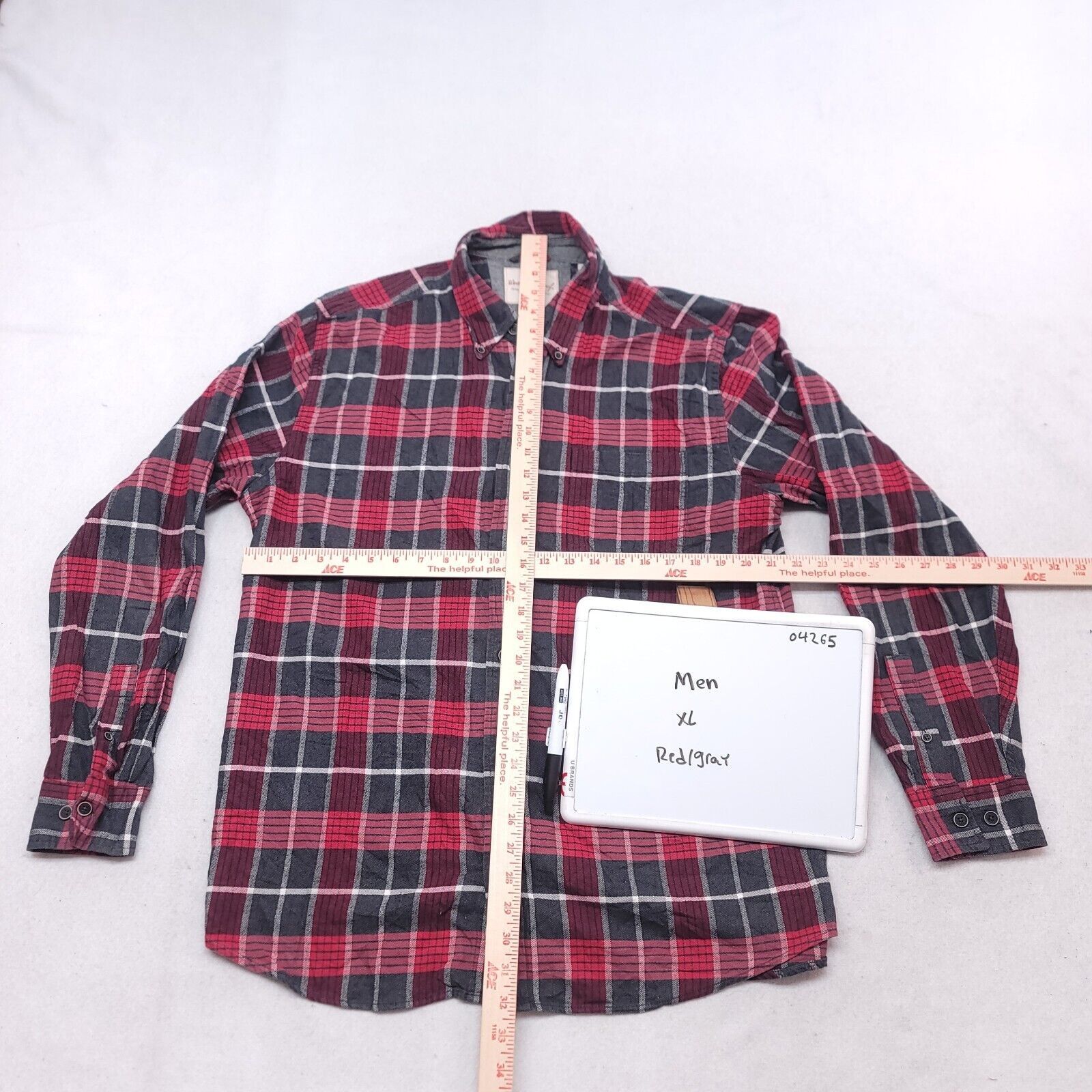 Weatherproof Weatherproof Tartan Flannel Shirt Mens Size XL Blue Gray Size US XL / EU 56 / 4 - 6 Thumbnail