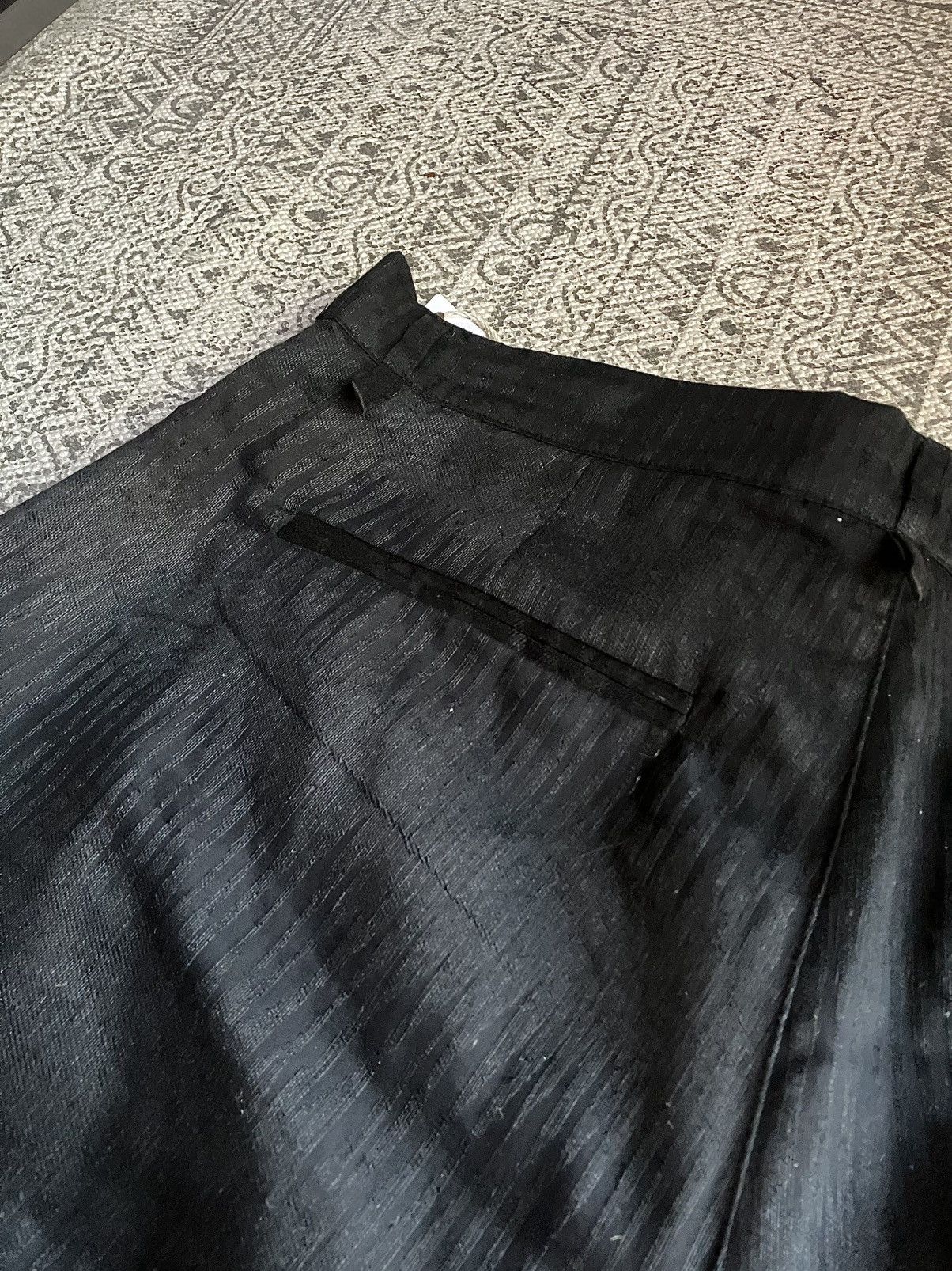 Nostra Santissima NostraSantissima: Black Linen Pleated Shorts Size US 33 - 4 Thumbnail