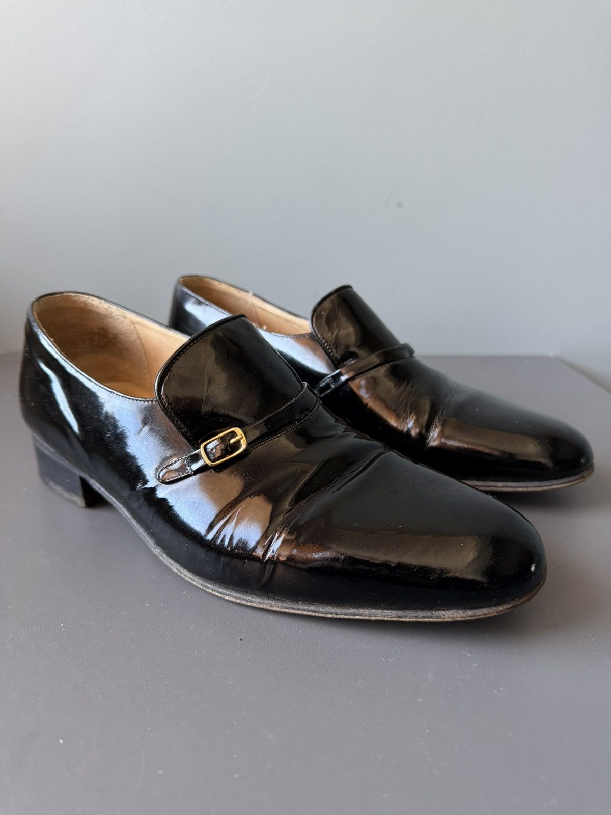 Bally Bally Patent Leather Monk Strap Shoes Classic Formal Size US 8 / EU 41 - 1 Thumbnail