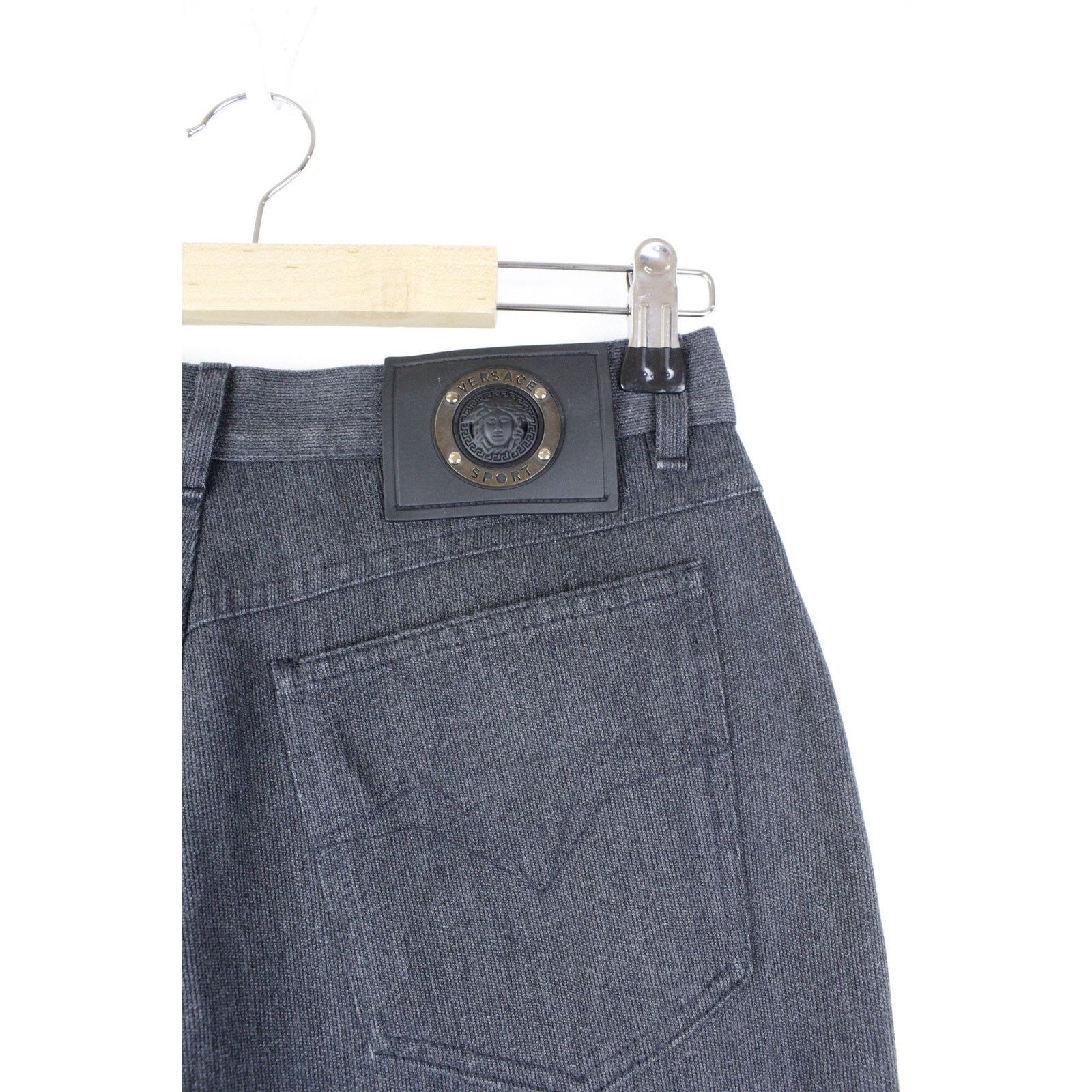 Versace × Versace Jeans Couture × Vintage Vintage Versace Sport Medusa Logo Melange Gray Pants Size 29" - 8 Thumbnail