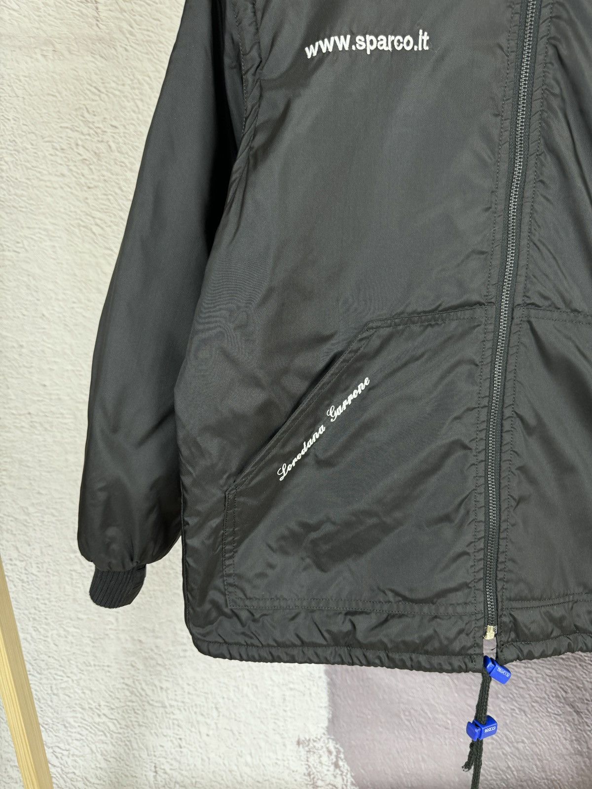 Vintage Sparco 2 in 1 vintage racing France big logo nylon jacket Size US S / EU 44-46 / 1 - 6 Thumbnail