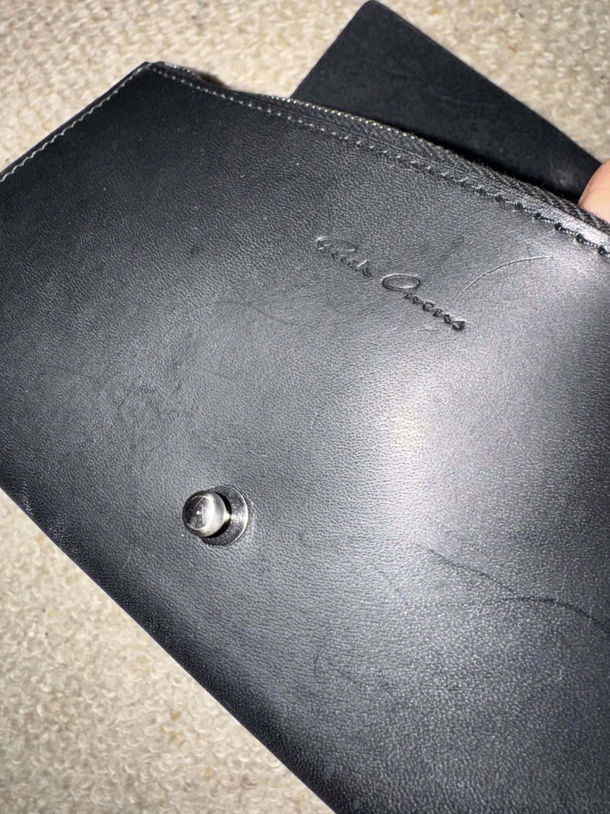 Rick Owens Rick Owens Archive RP14S4408 Portafoglio Grande Wallet Size ONE SIZE - 8 Thumbnail