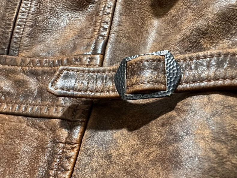 RRL Ralph Lauren RRL Ralph Lauren 24 Sheerling Collar Leather Car Coat made Size US M / EU 48-50 / 2 - 5 Thumbnail