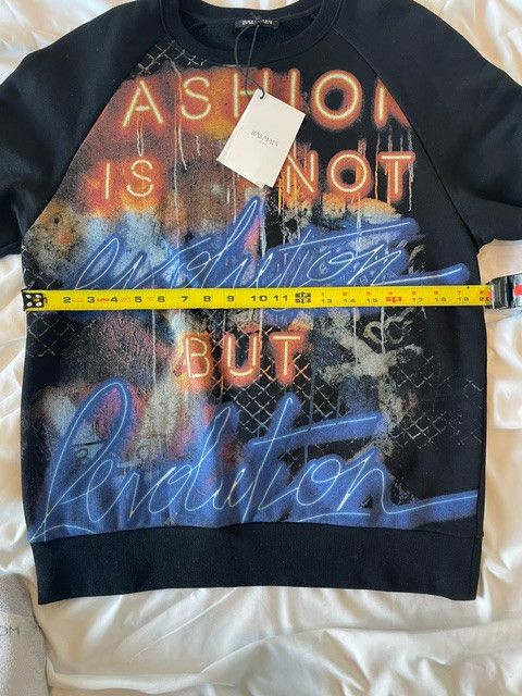 Balmain Balmain Graphic Print Crewneck Sweatshirt Size US L / EU 52-54 / 3 - 6 Thumbnail