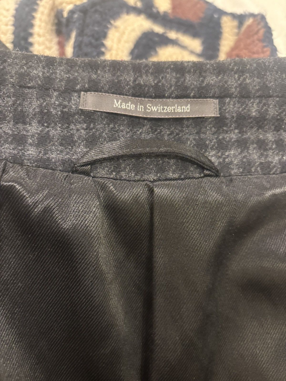 Ermenegildo Zegna Charcoal Check Overcoat Size US L / EU 52-54 / 3 - 10 Thumbnail