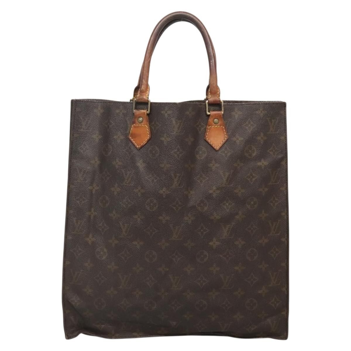 Louis Vuitton LOUIS VUITTON Monogram Sac Plat Hand Bag M51140 Size ONE SIZE - 3 Thumbnail