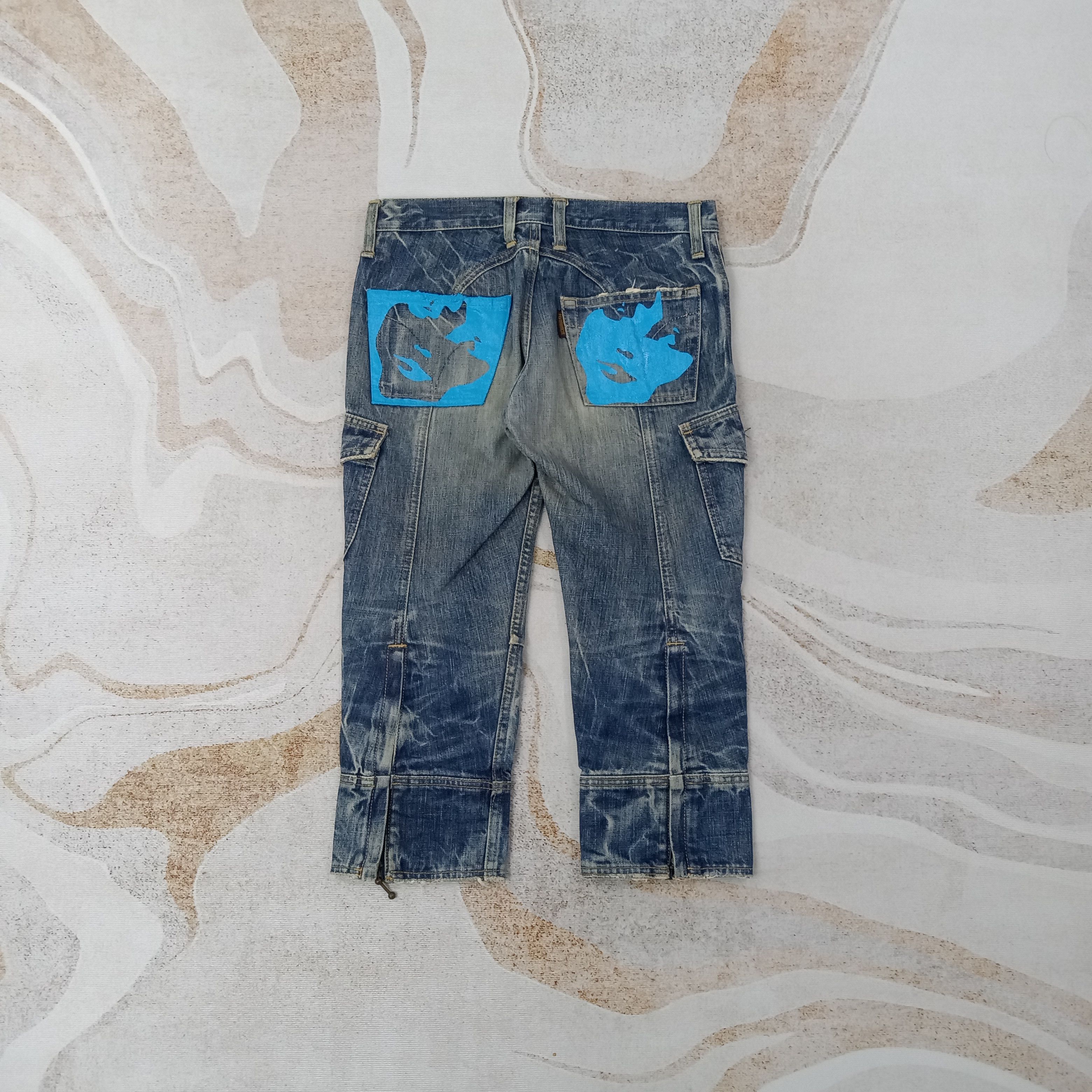 Hysteric Glamour Hysteric Glamour Japanese 3 Quarters Denim Jeans C258N28 Size US 27 - 1 Thumbnail