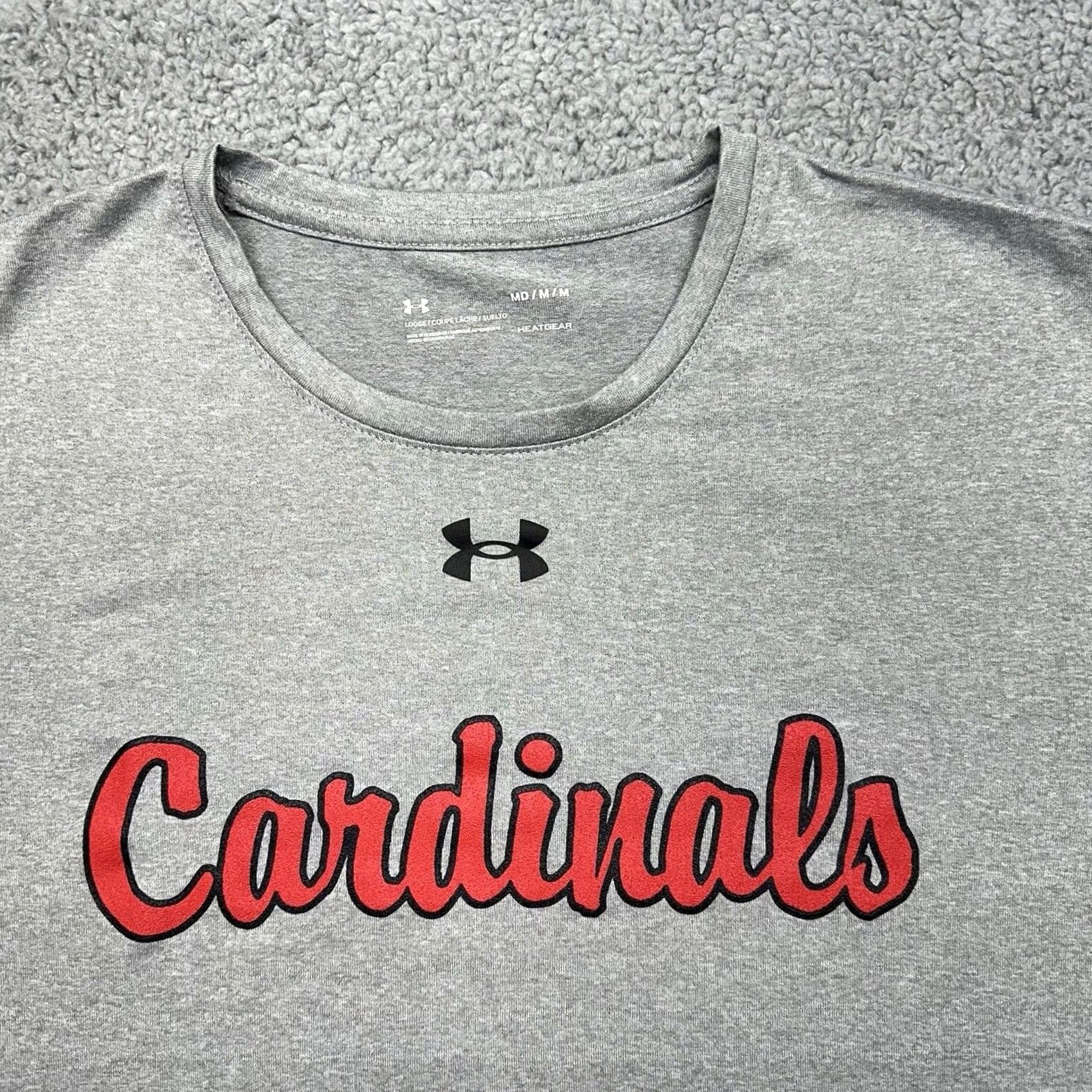 Under Armour Under Armour Men's Gray HeatGear Short Sleeve T-Shirt Cardinals #17 Loose Size M Size US M / EU 48-50 / 2 - 5 Thumbnail