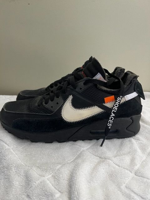 raffle air max 90 x off white