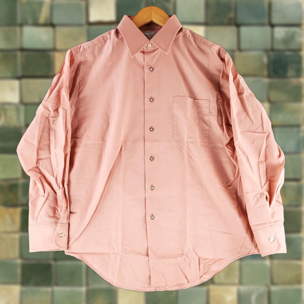 Vintage VINTAGE K-mart Button-Up Shirt Red Rose 70s Big Collar Mens XL 16.5-34 NOS US Made Shirt Mens Red 70s K-mart Size US XL / EU 56 / 4 - 1 Thumbnail