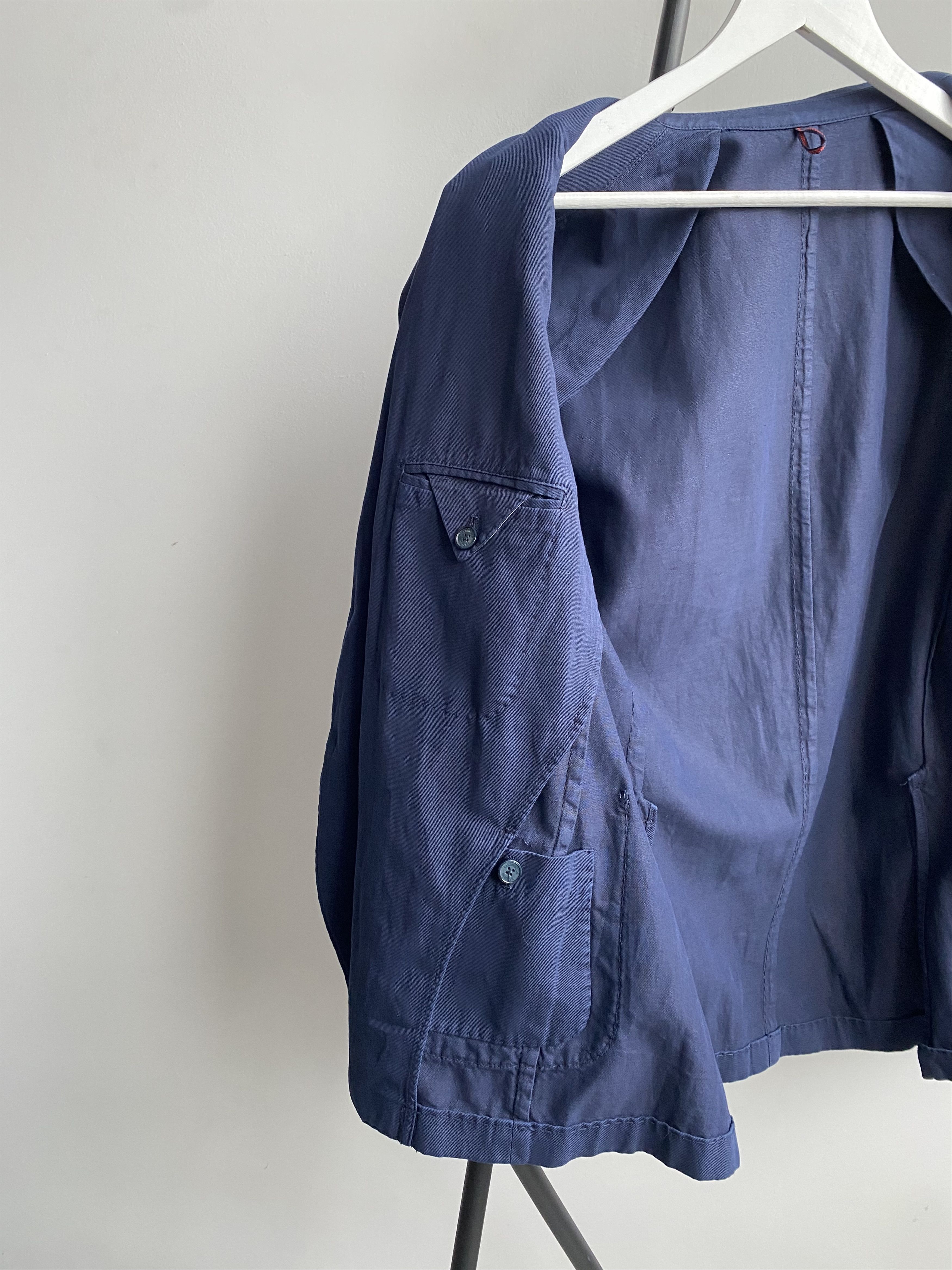 Other Santaniello Icegab Navy Cotton / Linen Jacket rrp575$ Size 50S - 9 Thumbnail