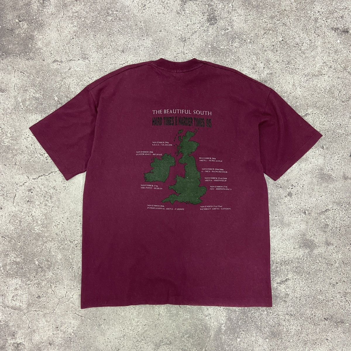 Band Tees Vintage 90s The Beatiful South Hard times 2 Harder times tee Size US XL / EU 56 / 4 - 2 Thumbnail