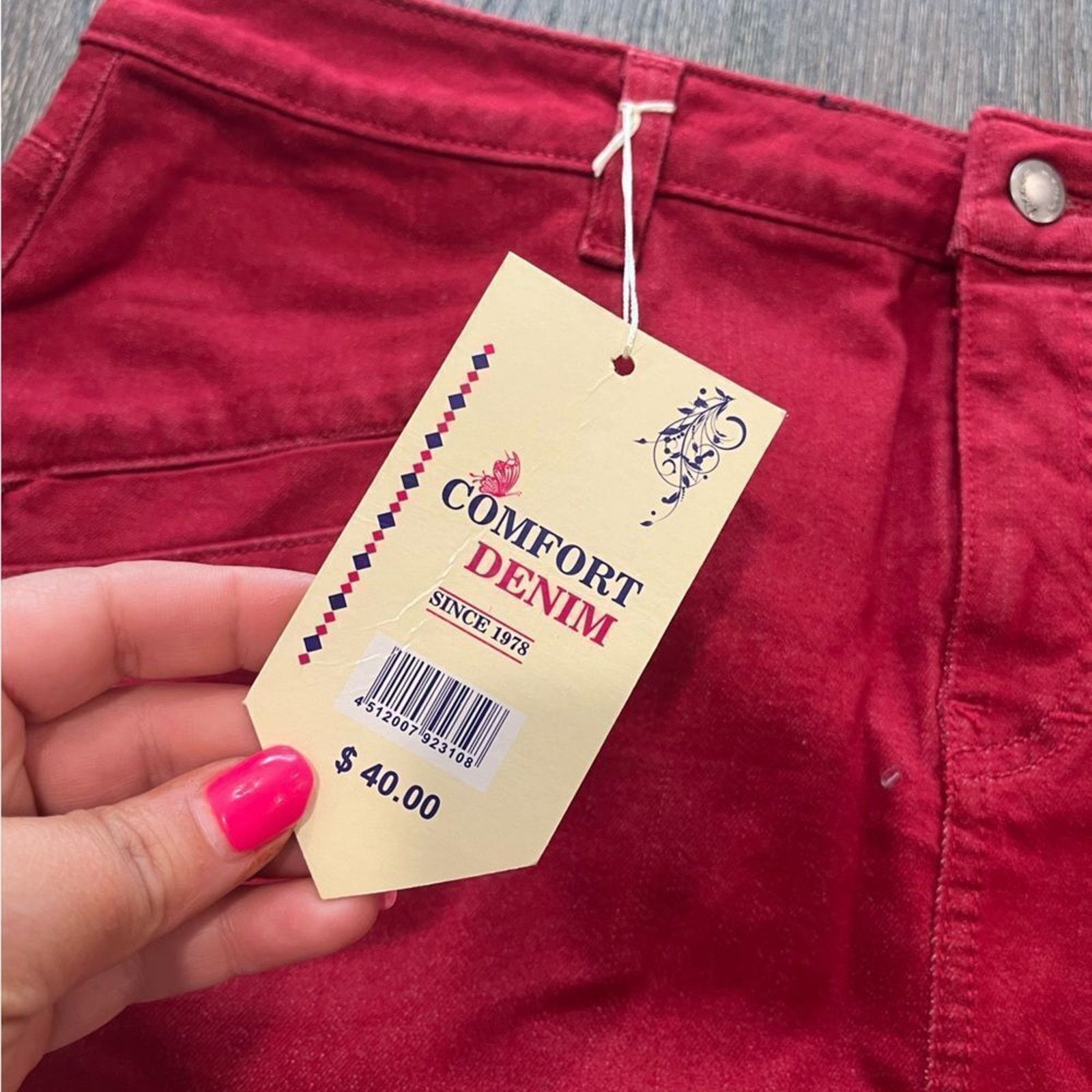 Vintage NWT Comfort Denim Mini Skirt Belted Size 13/14 Size 36" / US 14 / IT 50 - 3 Thumbnail