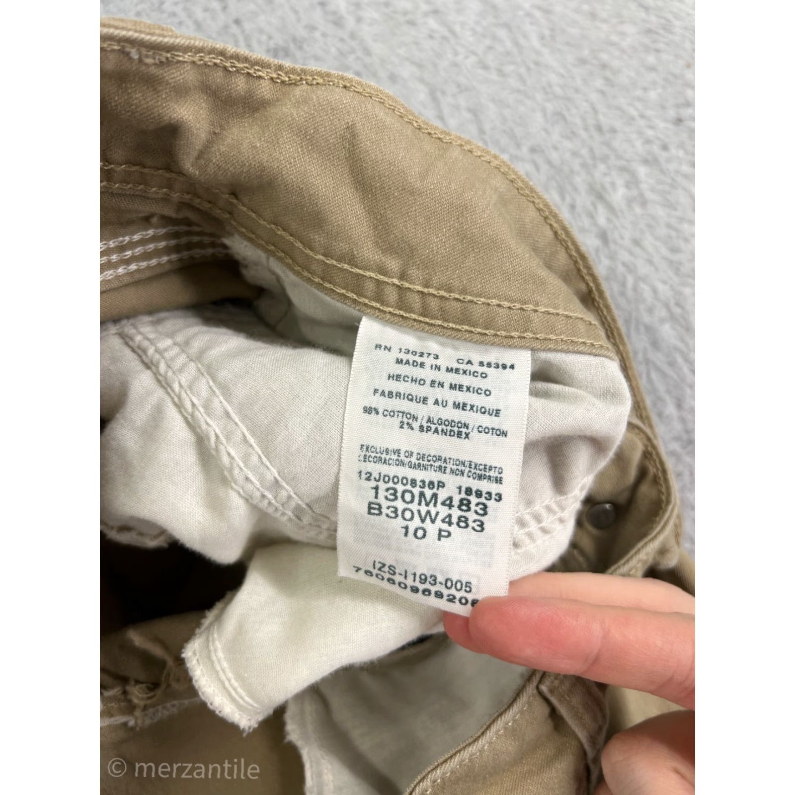 Lee Lee Jeans Womens 10P Beige Denim Bootcut Riders Cotton Blend Stretch Pants Size 32" / US 10 / IT 46 - 4 Thumbnail