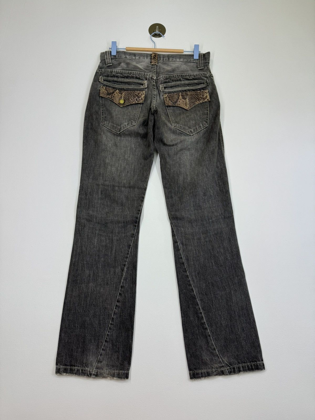 Hysteric Glamour × If Six Was Nine × Vintage TWISTED CUT TAKAIQ.COM SNAKE SKIN DENIM Size US 30 / EU 46 - 2 Thumbnail