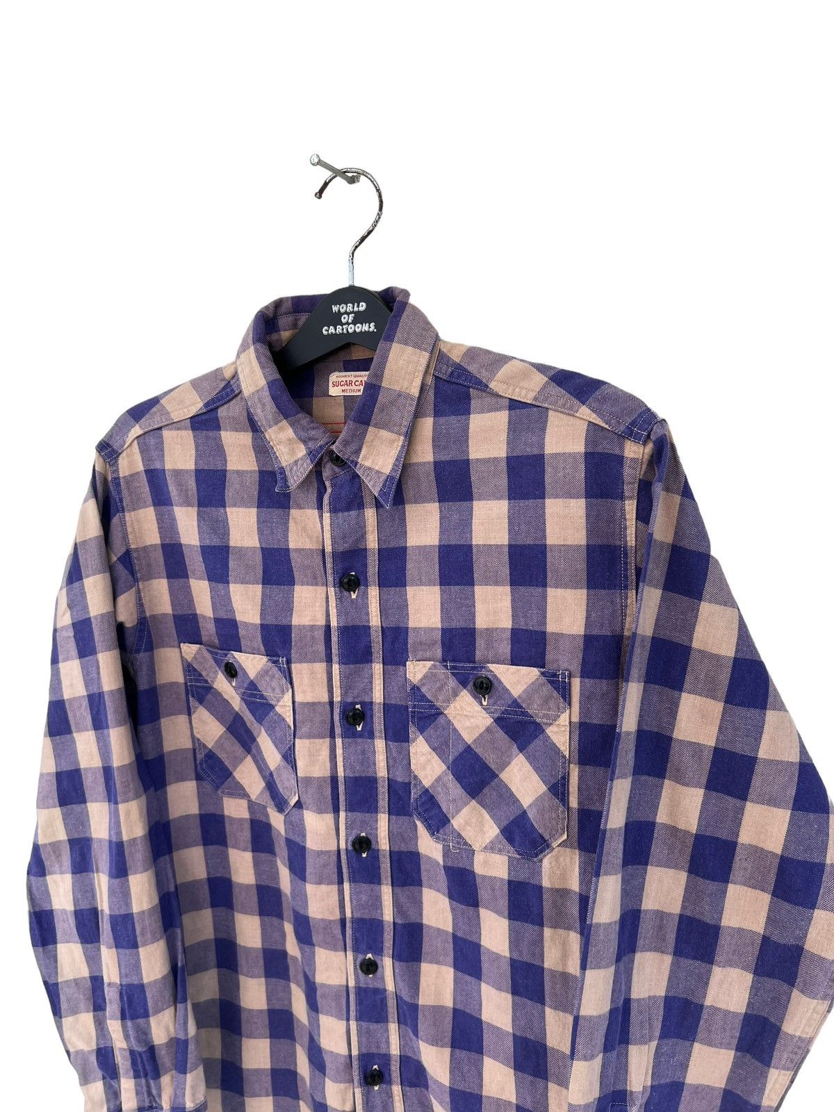 Sugar Cane Selvedge Gusset Double Pocket Flannel Sugar Cane Work Shirt Size US M / EU 48-50 / 2 - 8 Thumbnail