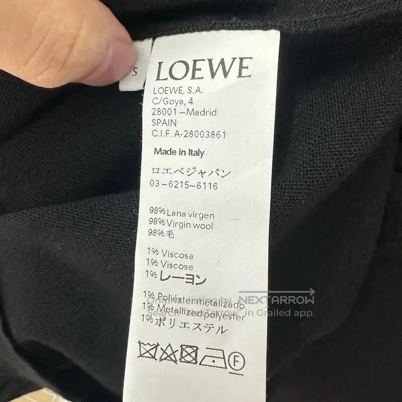 Loewe LOEWE Black Wool Knit Sweater with Cat Design . Size S / US 4 / IT 40 - 5 Thumbnail