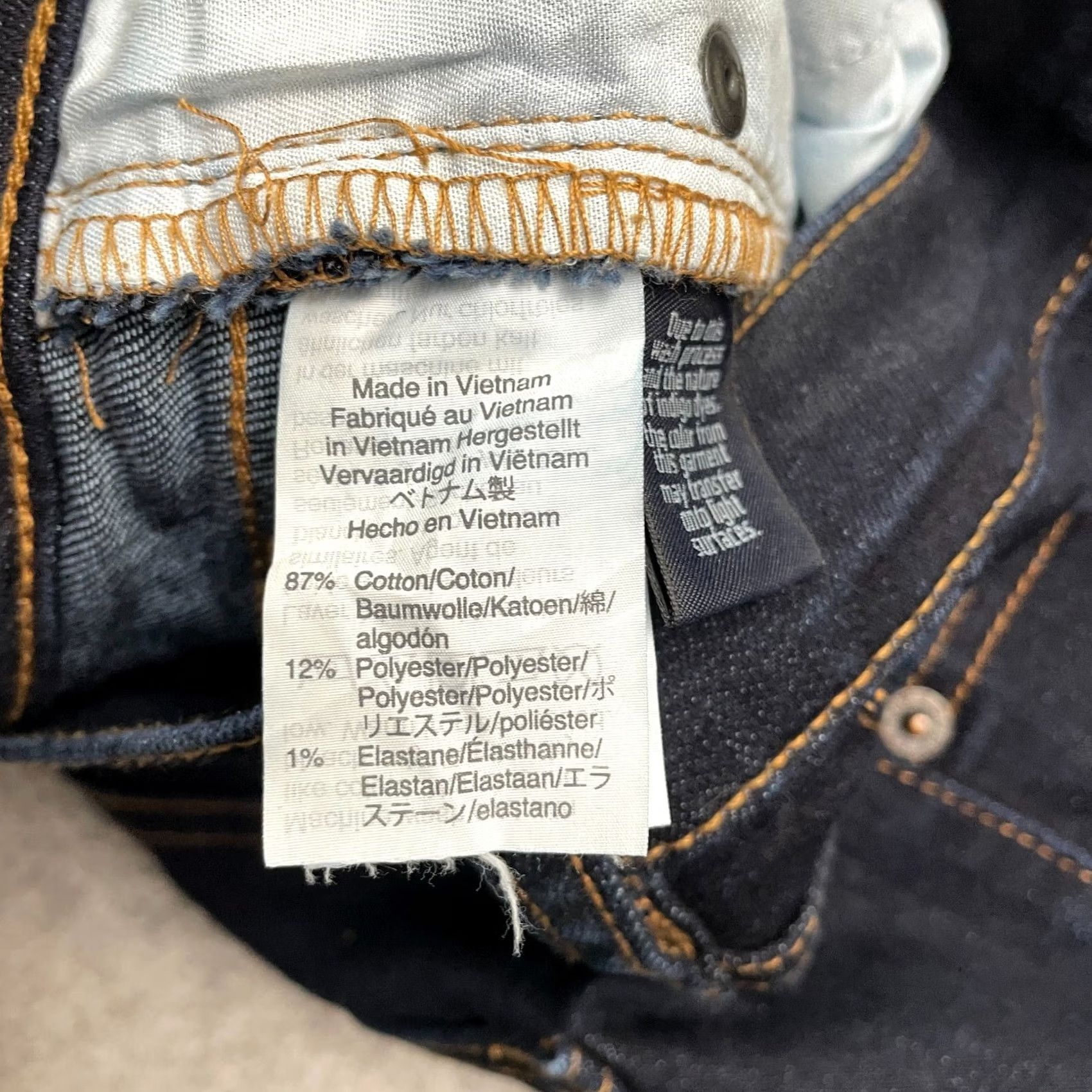 J.Crew J.Crew Mercantile Mid Rise Denim Jeans Womens W29 L28 Dark Wash Blue Straight City Preppy Mens Womens Size 29" - 6 Thumbnail