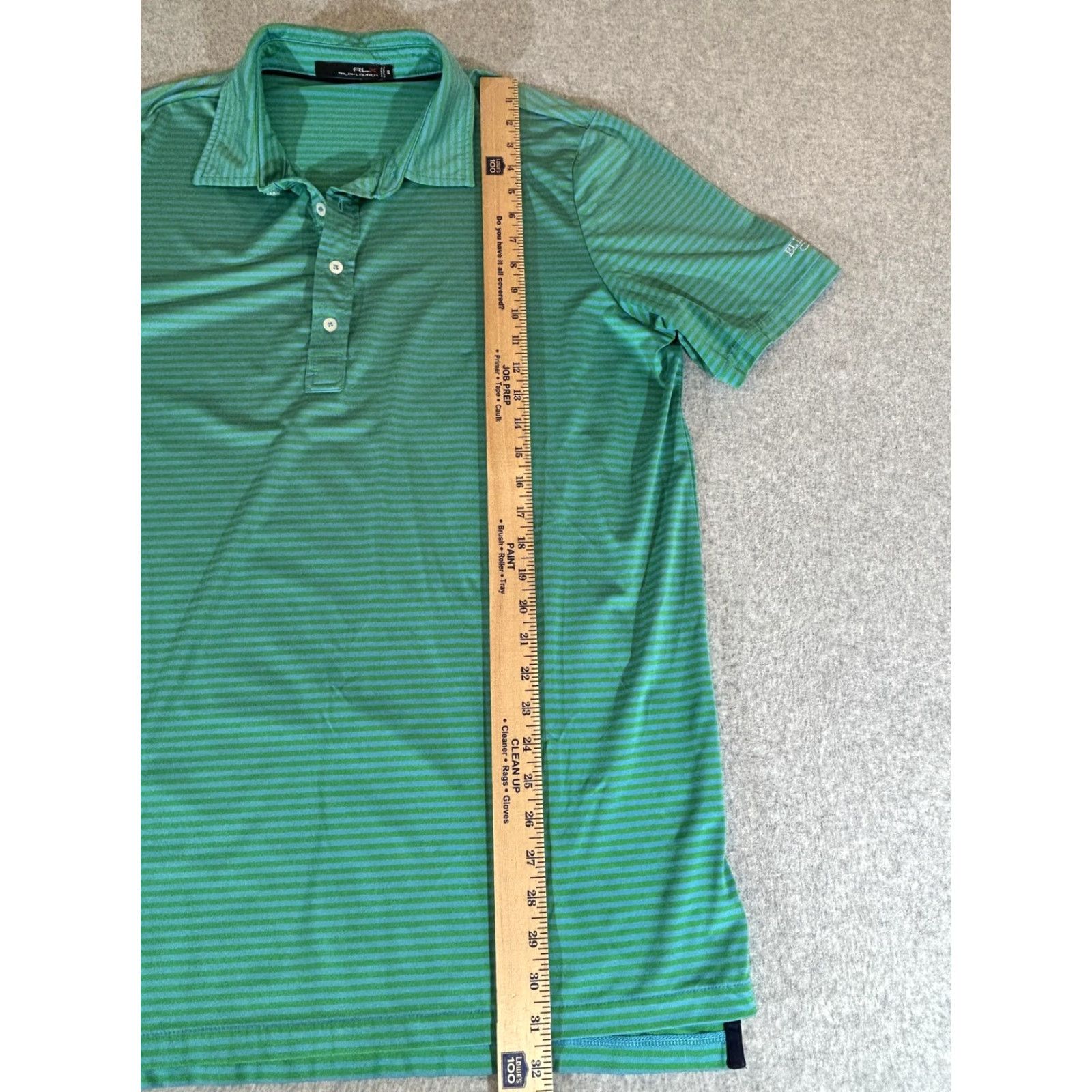 Ralph Lauren Ralph Lauren RLX Polo Shirt Mens XL Green Striped Golf Performance Short Sleeve polo shirt Shrug? Size US XL / EU 56 / 4 - 6 Thumbnail