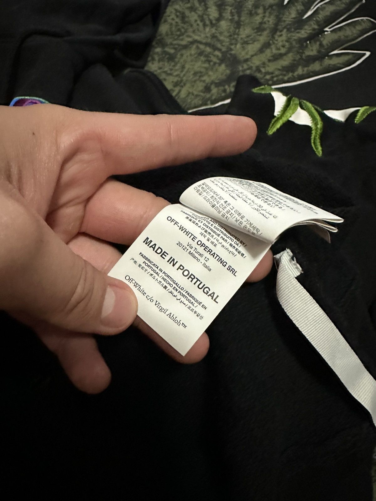 Off-White Off-White Marijuana Hoodie baggy Black @2013 Virgil Abloh Size US XL / EU 56 / 4 - 8 Thumbnail