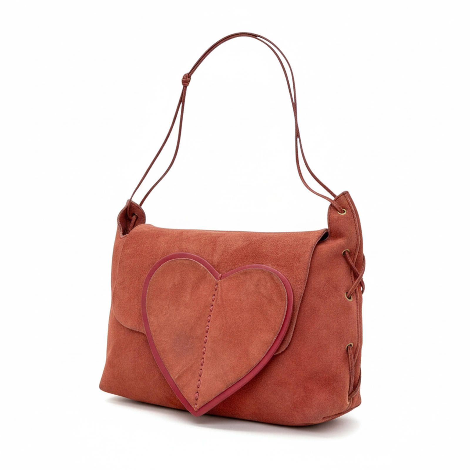 Gucci - Tom Ford SS02 Suede Shoulder Bag Heart