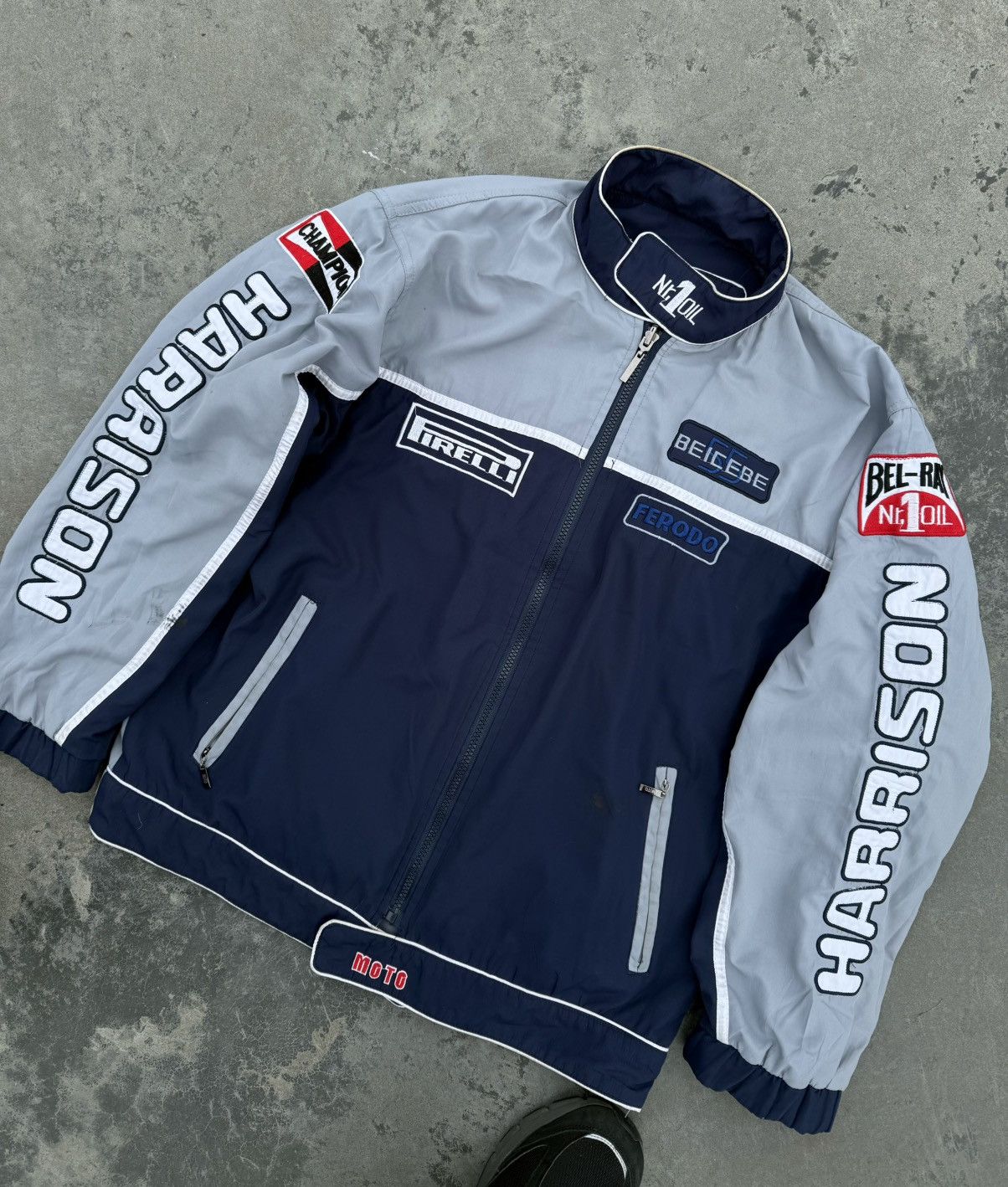 Other Vintage Y2K Harrison Racing Moto Pirelli F1 Track Jacket Size US L / EU 52-54 / 3 - 4 Thumbnail