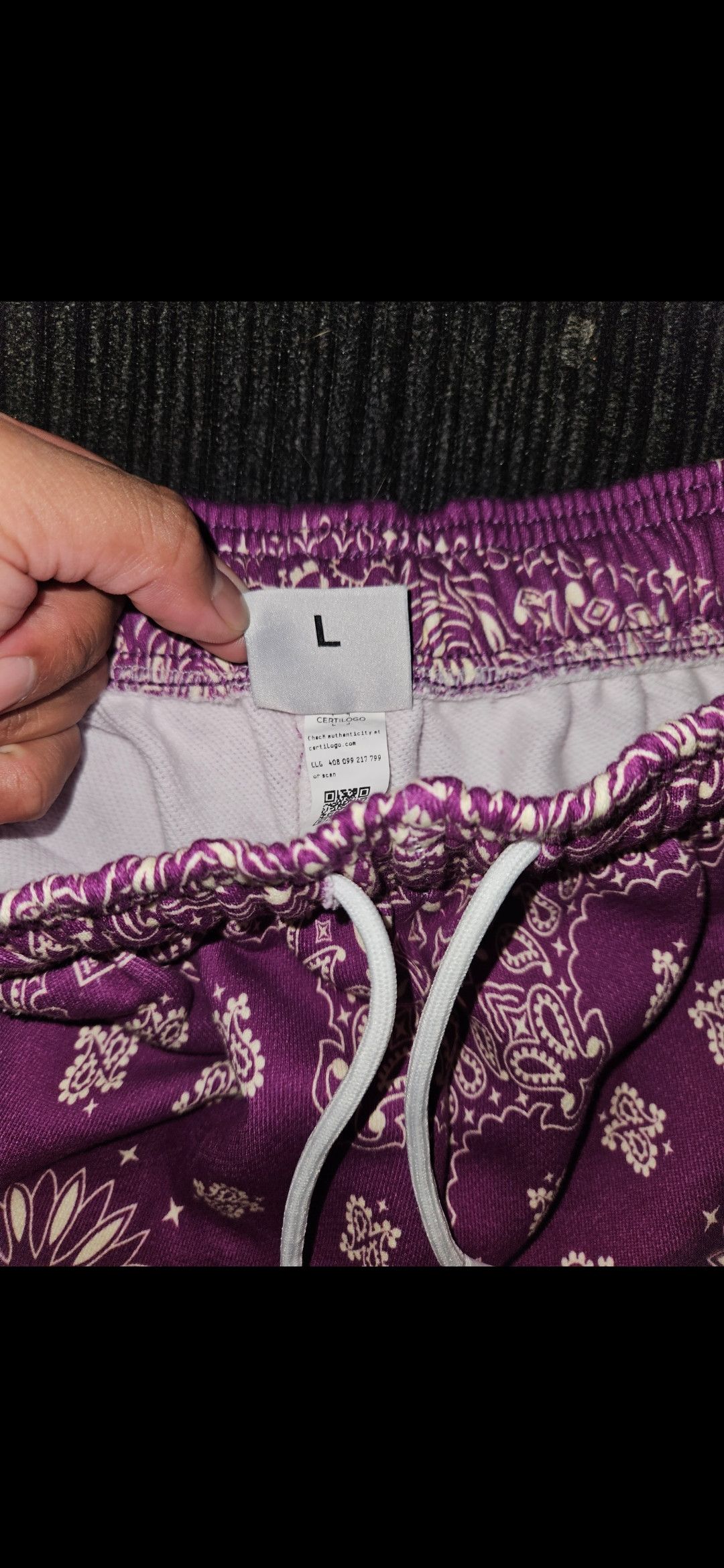 Bravest Studios Plum Paisley Sweatshorts Size US 36 / EU 52 - 2 Thumbnail